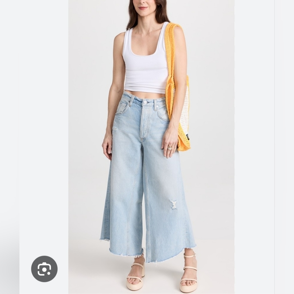 Citizens of Humanity Tessa Culotte Wide Leg Cropped Jeans